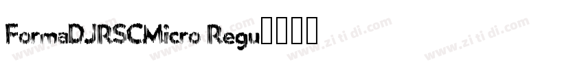 FormaDJRSCMicro Regu字体转换